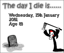 My Death Clock Prediction