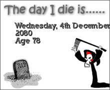 I Got My Death Prediction at The Death Clock